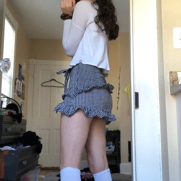 Princess Polly Gingham ruffled skirt - Picture 5 of 7